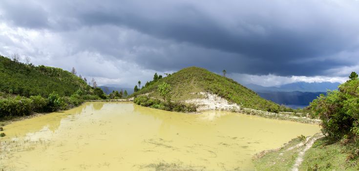 Lake Toba Coast. Island on North Sumatra, Indonesia