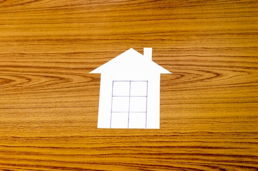 house paper on wood background