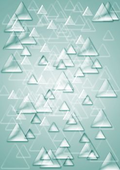 Abstract background consisting of set of shining triangles