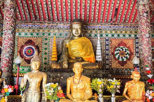 Burmese style buddha in wat phra kaew don tao at lampang province, thailand