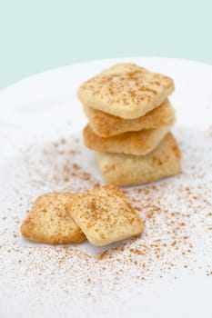 Picture of home made cookies with cinnamon.