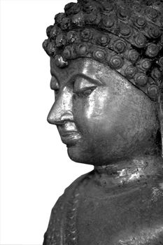 Ancient Buddha face.