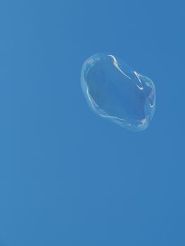 Abstract image of the flying bubble