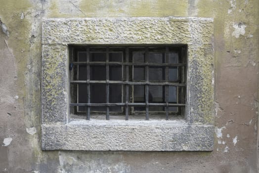 Detail of the old barred window