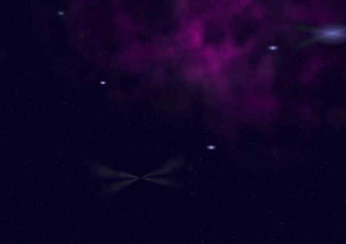 Small part of an infinite star field of space in the Universe. "Elements of this image furnished by NASA".