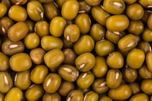 Extreme Closeup Macro Texture of Green Peas