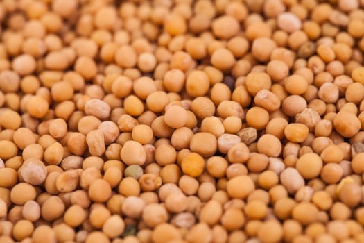 Extreme Closeup Macro Texture of Beige Peas