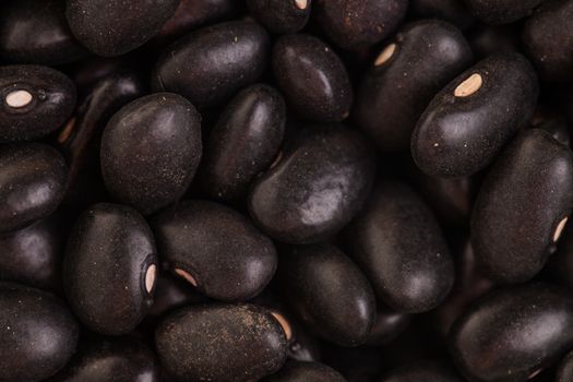 Extreme Closeup Macro Texture of Black Beans