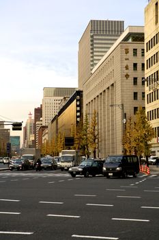 Tokyo traffic in the city centre, Japan