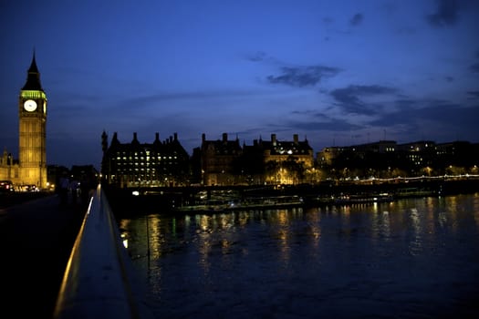 Big Ben in London, Night