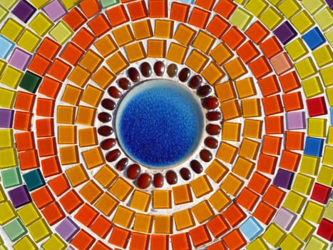 glass mosaic.