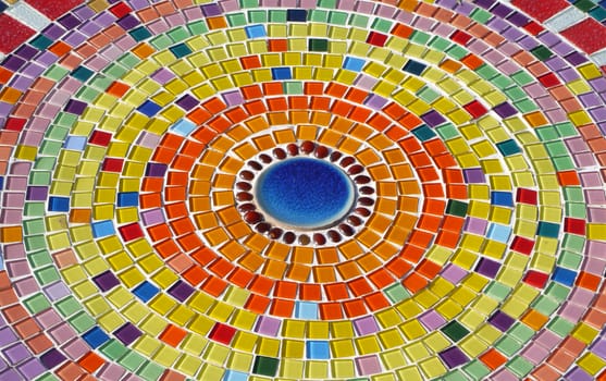 glass mosaic.