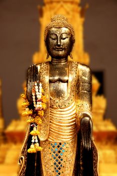 Golden Buddha in Thai temple