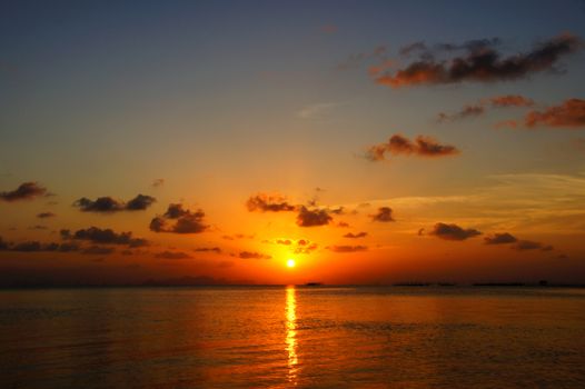 sunset sky, thailand.