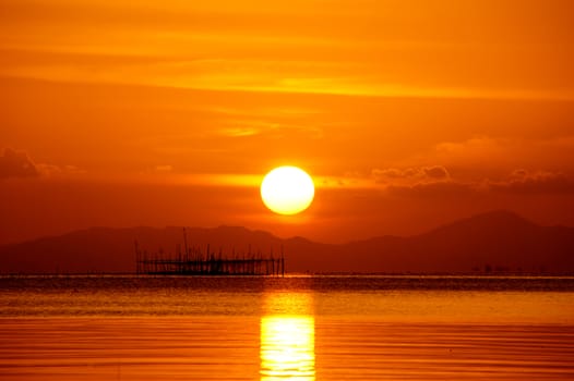 sunset sky, thailand.