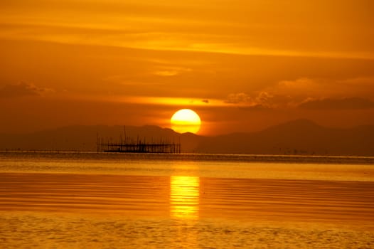 sunset sky, thailand.