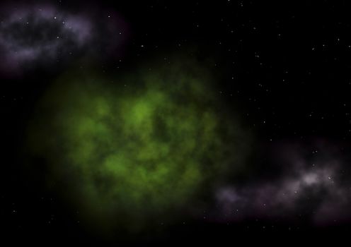 Far being shone nebula and star field against space. "Elements of this image furnished by NASA".