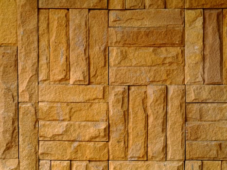 Sandstone walls.