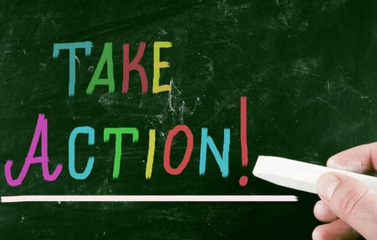 take action concept