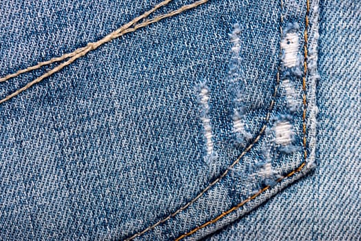 worn blue jeans fabric texture