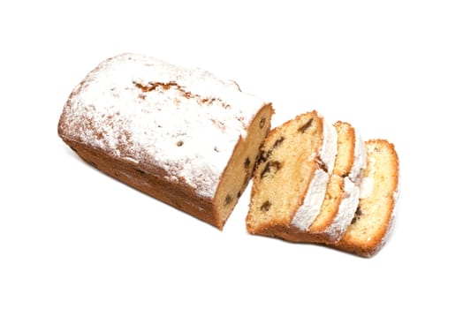 rectangular cake on a white background