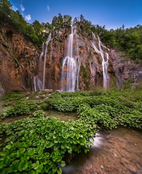 Big Waterfall in Plitvice Lakes National Park, Croatia