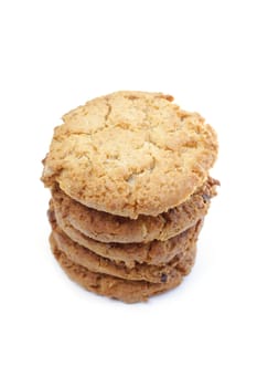 Cookies on a white background.