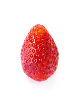 Strawberry on white background.