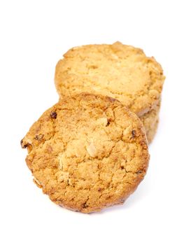 Cookies on a white background.