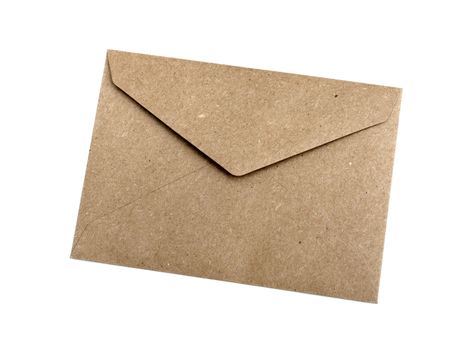 Brown Envelope document on white background