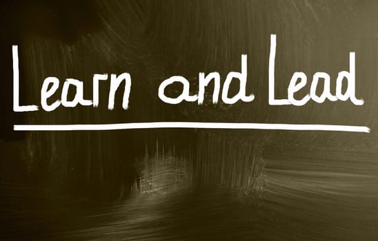 learn and lead concept