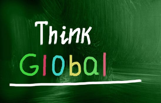 think global concept