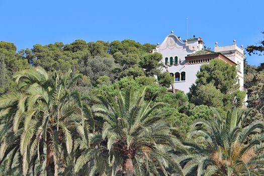 Photo of Parc Guell, Barcelona, Spain made in the late Summer time in Spain, 2013