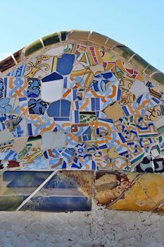 Photo of Ceramic Mosaic Pattern made in the late Summer time in Spain, 2013