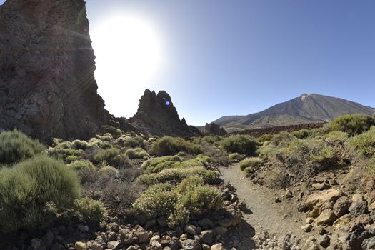Roques de Garcia, el Teide, Tenerife. Volcanic island