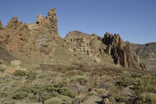 Roques de Garcia, el Teide, Tenerife. Volcanic island