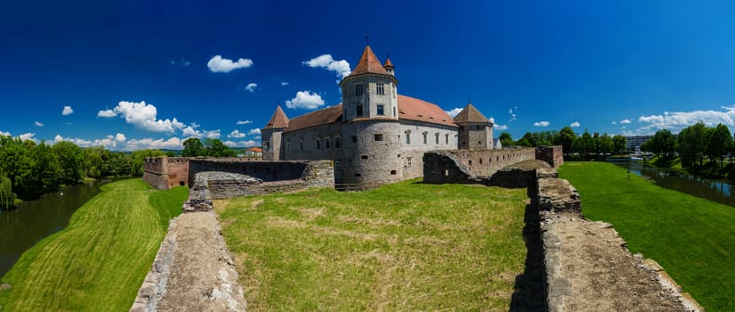 Medieval castle, Fagaras, Romania.