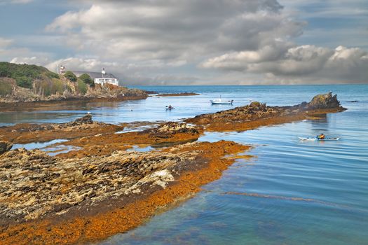 A beautifully located house by the sea at Porthllechog on Anglesey, North Wales, UK.