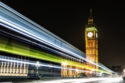 Big Ben is the nickname for the Great Bell of the clock at the north end of the Palace of Westminster in London, and often extended to refer to the clock and the clock tower. The tower is officially known as the Elizabeth Tower, renamed as such to celebrate the Diamond Jubilee of Elizabeth II. Prior to being renamed in 2012 it was known as simply Clock Tower. 

The tower holds the largest four-faced chiming clock in the world and is the third-tallest free-standing clock tower. The tower was completed in 1858 and had its 150th anniversary on 31 May 2009. The tower has become one of the most prominent symbols of the United Kingdom.

Photographed using Nikon-D800E (36 megapixels) DSLR with AF-S NIKKOR 24-70 mm f/2.8G ED lens at focal length 38 mm, ISO 100, and exposure 10 sec at f/8.