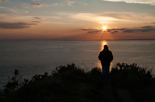 Watching the sunset at southern Head on Grand Manan