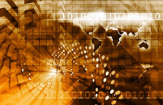 Telecommunications Technology Infrastructure as a Art Concept