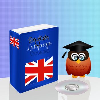 illustration of english language course