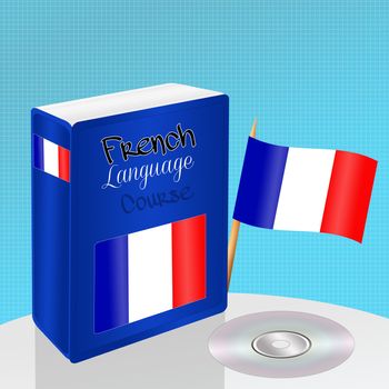 illustration of french language course