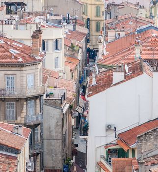 CANNES - MARCH 28, 2009: City streets on a spring day. More than 10 million people visit Cannes every year.