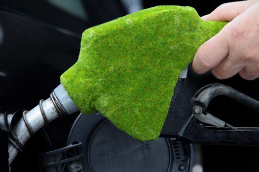 Fill up the gas tank, eco energy concept