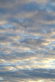 Morning blue sky with clouds