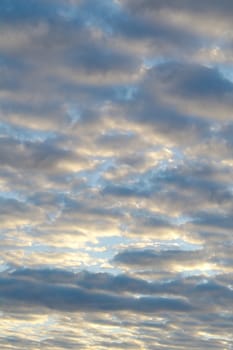 Morning blue sky with clouds