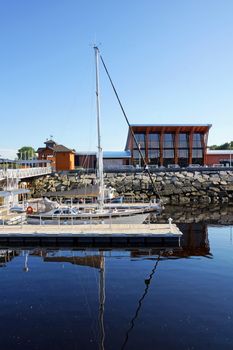 Sailboats at the peer