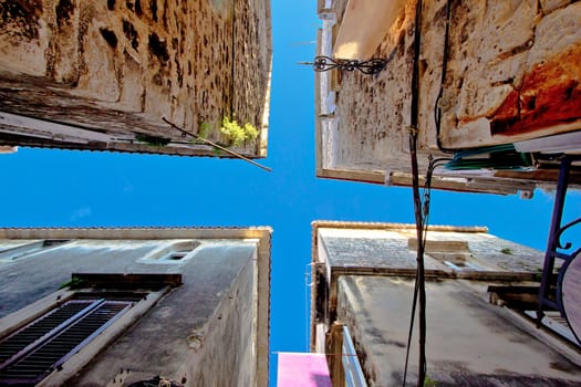 Narrow dalmatian street in Trogir