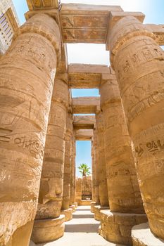 Ancient Egyptian Temple of Karnak (ancient Thebes). Luxor, Egypt.